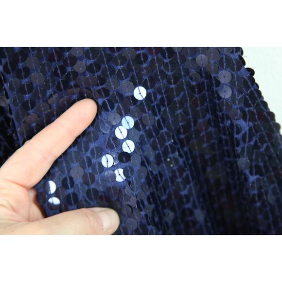 Vintage Size 4 Prom Dress Y2K Sequins Column Glam Beaded Bodycon Formal Elegant - Picture 4 of 15